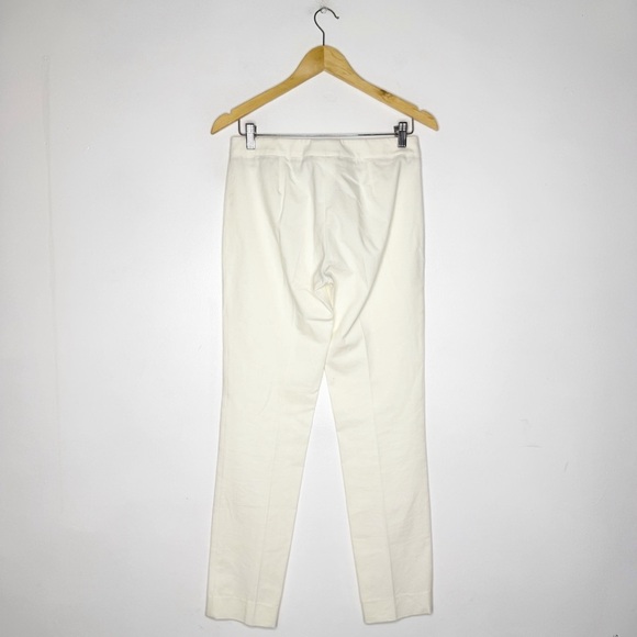 Incotex Ivory Slim Straight Pants Elegant Cream Trousers Size 40 Size 4 - Picture 3 of 9